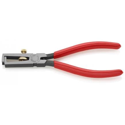 KNIPEX 11 01 160 - Pince à dénuder à ressort d'ouverture universelle, tête polie, poignées enduites de résine synthétique, bondérisée noire