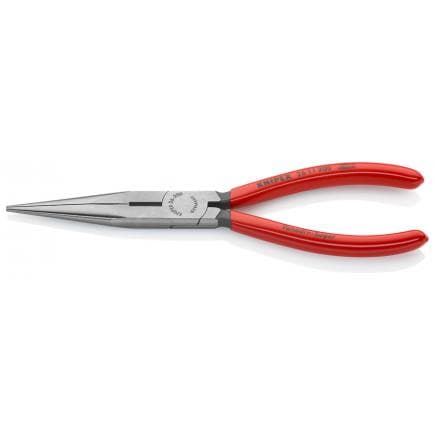 KNIPEX 26 11 200 - Pince de mécanicien - à bec demi-rond avec coupe-fils (pince à bec de cigogne) bondérisée noire, tête polie, poignées enduites...