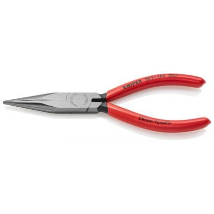 KNIPEX 30 21 140 - Pince de mécanicien - à bec long, bondérisée noire, tête polie, poignées enduites de résine synthétique, bec long, demi-rond,...