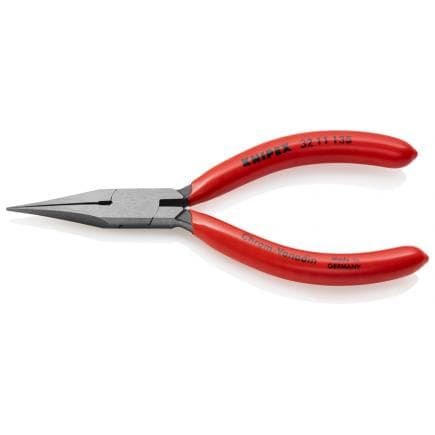 KNIPEX 32 11 135 - Pince pour électronique bondérisée noire, tête polie, poignées enduites de résine synthétique