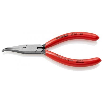KNIPEX 32 31 135 - Pince pour électronique bondérisée noire, tête polie, poignées enduites de résine synthétique, mors 40°