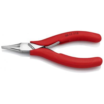 KNIPEX 35 11 115 - Pince spéciale électronique, tête polie miroir, poignées enduites de résine synthétique