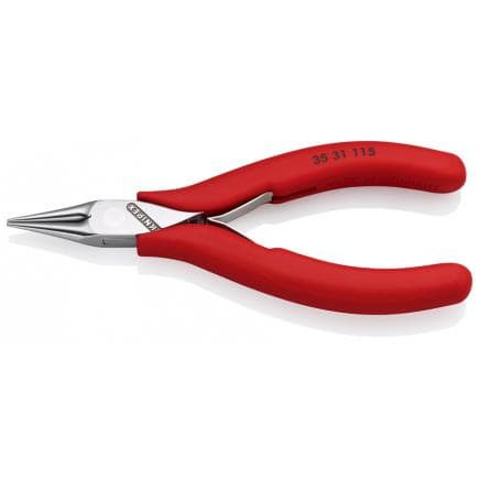 KNIPEX 35 31 115 - Pince spéciale électronique, tête polie miroir, poignées enduites de résine synthétique