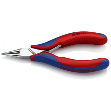 KNIPEX 35 32 115 - Pince spéciale électronique, tête polie miroir, poignées revêtues d'un matériau bi-composant