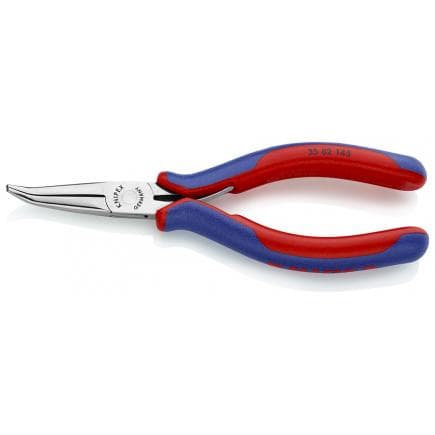 KNIPEX 35 82 145 - Pince spéciale électronique, tête polie miroir, poignées revêtues d'un matériau bi-composant