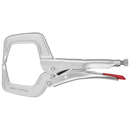 KNIPEX 42 34 280 - Pince-étau pour soudeurs, zinguée et polie, serrage de pièces et profilés volumineux de forte épaisseur