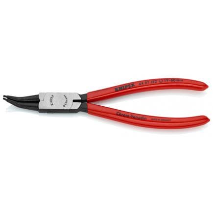 KNIPEX 44 31 J12 - Pince à circlips internes avec orifices, bondérisée noire, tête polie, poignées enduites de résine synthétique, pointes coudées...