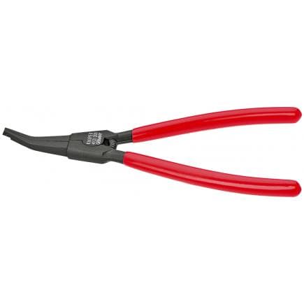 KNIPEX 45 21 200 - Pince de montage pour circlips (sur arbres), acier bruni, poignées enduites de résine synthétique