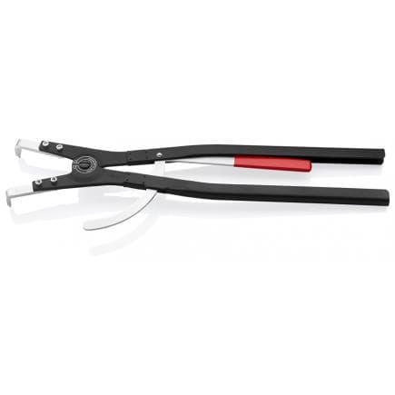 KNIPEX 46 20 A51 - Pince noire pour circlips externes sur arbres, avec mécanisme de verrouillage, pointes coudées à 90°