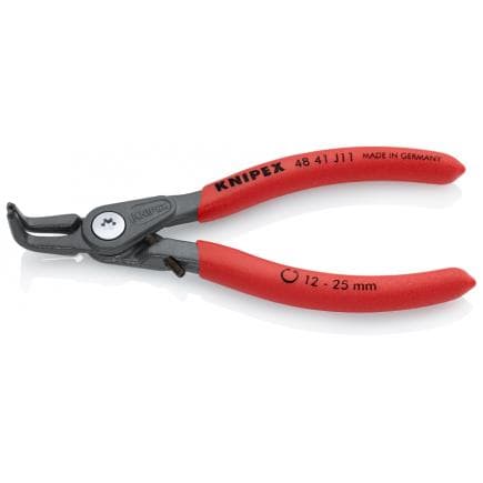 KNIPEX 48 41 J01 - Pince de précision pour circlips internes avec orifices, bondérisée grise, poignées enduites de résine synthétique...