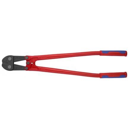 KNIPEX 71 72 760 - Coupe-boulons, tête bondérisée grise, poignées revêtues d'un matériau bi-composant