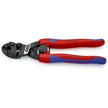 KNIPEX 72 62 200 - Pince coupante bondérisée noire pour coupe à ras de type "strong" pour métaux tendres et plastiques