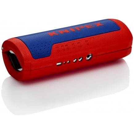 KNIPEX 90 22 02 SB - Coupe-tube TwistCut® pour tubes ondulés avec dispositif de dénudage pour fils simples