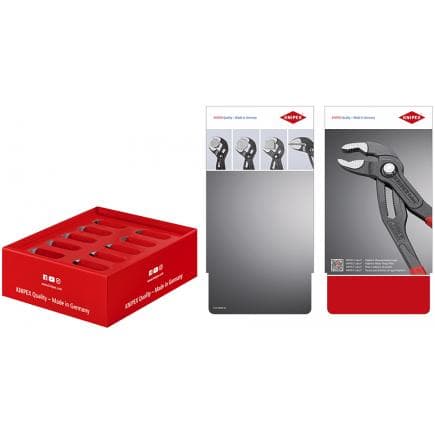 KNIPEX - Présentoir de comptoir vide pour 5 x 87 01 180 et 5 x 87 01 250