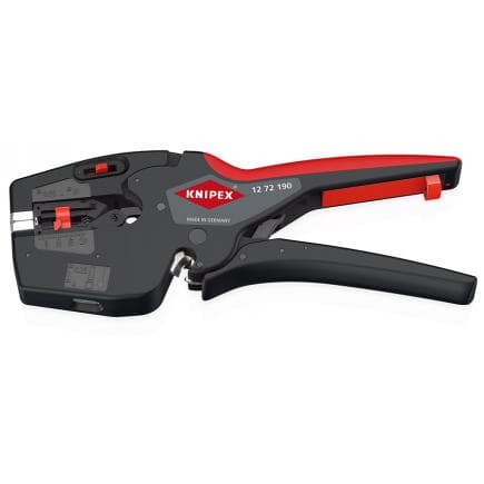 KNIPEX 12 72 190 SB - NexStrip Outil multifonction pour électriciens avec gaines en plastique antidérapantes