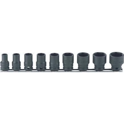 KOKEN RS13401M/9 - Jeu 3/8" Douille Impact à paroi mince (9 pcs.)
