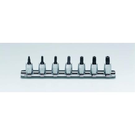 KOKEN RS2025/7-L28(TH) - Jeu 1/4" douille tournevis Tamper-Resistant Torx (7 pcs.)