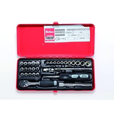 KOKEN 2258M - 1/4" Jeu de clés à douille (31 pcs.)