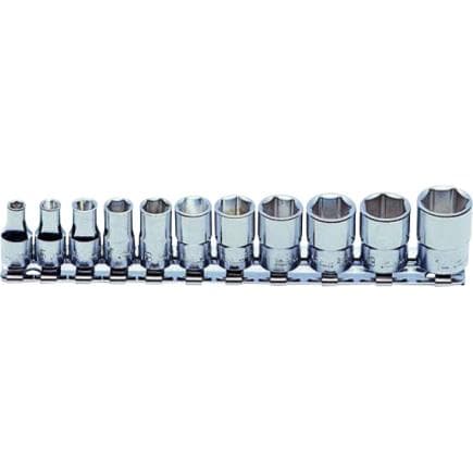 KOKEN RS2410M/11 - Jau 1/4" douille à billes de retenue Surface drive (11 pcs.)