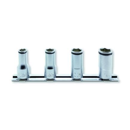 KOKEN RS3350X/4 - Jeu 3/8" douilles semi-profondes à billes de retenue (4 pcs.)