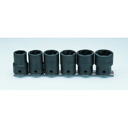 KOKEN RS4127/6 - Jeu douille pour extracteur de boulons et de goujons 1/2" (6 pcs.)