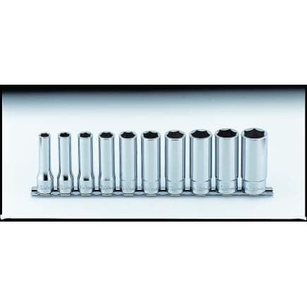 KOKEN RS4305A/10 - Jeu 1/2" douille longue polygonal pouce (10 pcs.)