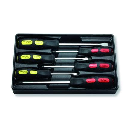 KOKEN PK166PS/6 - Jeu de tournevis plats et cruciformes dans un coffret en plastique (6 pcs.)