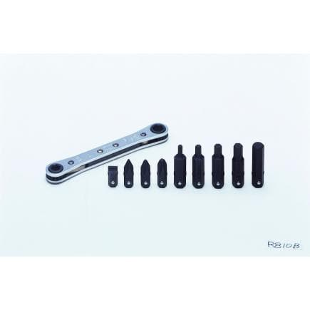 KOKEN R810B - Jeu clés hexagonales à cliquet (10 pcs.)