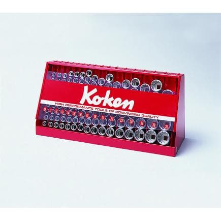 KOKEN S4240A-00 - Jeu de douilles hexagonales en pouces pour présentoir 1/2"