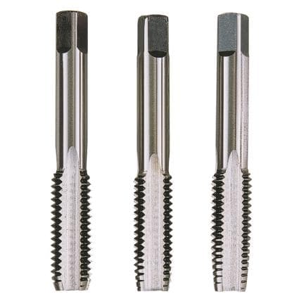 KRINO 100101/8 - Jeux de C.V. tarauds à main avec filetage Whitworth (3 pcs.)