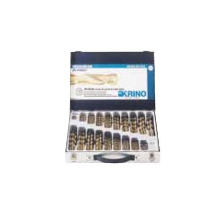 KRINO 01229450 - Jeu de forets hélicoïdaux cylindriques rectifiés à double cône en métal Speedmaster HSS-G DIN 338 (116 pcs.)