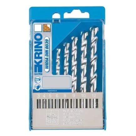 KRINO 01170204 - Jeu de forets au titane HSS-G TIN DIN 338 (6 pcs.)