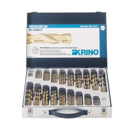 KRINO 01310452 - Jeu de forets HSS-CO 5% TIALN avec revêtement en cobalt (71 pcs.)