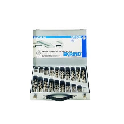 KRINO 01360450 - Coffrets et présentoirs avec forets HSS "basic", polis DIN 338 (150 pcs.)