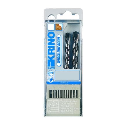 KRINO 03116202 - Coffret de forets à roto-percussion « Super granit » pour percer les pierres les plus dures et les matériaux de construction très...