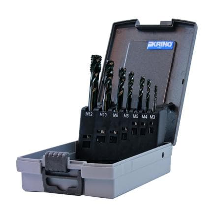 KRINO 10345316 - Jeu de tarauds machine HSS-CO M3-12 (14 pièces)