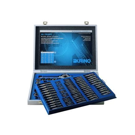 KRINO 17012513 - Assortiments de filetage CV pour garage type "fiat grande" avec filetage métrique en caisse bois (114 pcs.)