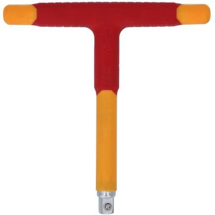 KS TOOLS 117.5340 - Clé mâle 1/2" poignée en T avec revêtement isolant 1000V 200 mm
