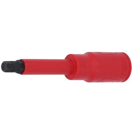 KS TOOLS 117.5706 - Douille porte-embout 1/2" à isolation protectrice 1000V pour vis à six pans creux, longue