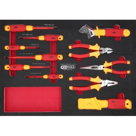 KS TOOLS 117.6111 - Jeu de pinces et tournevis 1100V VDE (11 pcs .)