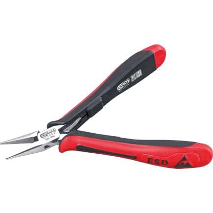 KS TOOLS 500.7065 - Pince pointue ESD-droite-avec taille, 130 mm