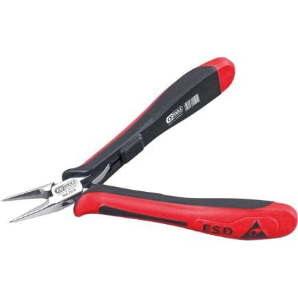 KS TOOLS 500.7078 - Pince pointue ESD-droite-sans taille, 130 mm