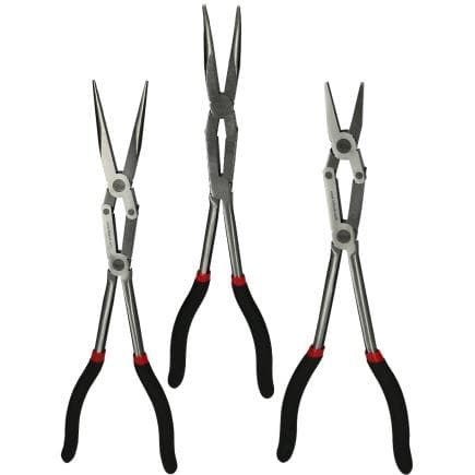 KS TOOLS 500.7260-TD - Jeu de pinces à double articulation, extra-longue (3 pcs.)