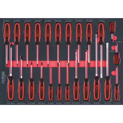 KS TOOLS 711.1024 - Jeu de tournevis ERGOTORQUEplus 24 pcs module 1/1 SCS (24 pcs.)