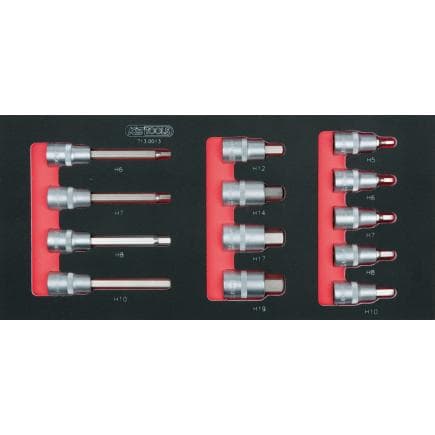 KS TOOLS 713.0013 - Jeu de douilles 1/2" en module 1/3 (13 pcs.)