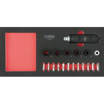 KS TOOLS 713.0019 - Jeu de clés à douilles à chocs et inserts 1/3 module (19 pcs.)