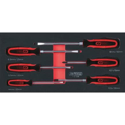 KS TOOLS 713.1006 - Jeu de tournevis ERGOTORQUEplus en module 1/3 SCS (6 pcs.)