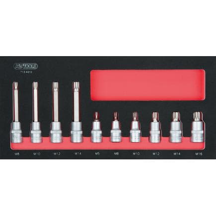 KS TOOLS 713.4010 - Jeu de douilles de tournevis dans un module SCS 1/3 (10 pièces)