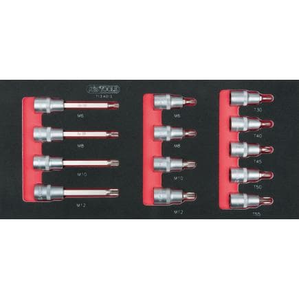 KS TOOLS 713.4013 - Jeu de clés à douille 1/2" en module 1/3 SCS (13 pcs.)