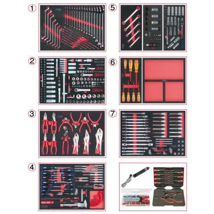 KS TOOLS 715.0665 - Ensemble de modules SCS pour mécatronique (665 pièces)